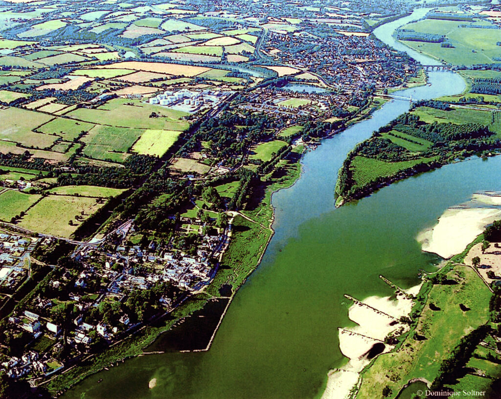 Bouchemaine, vue aérienne
