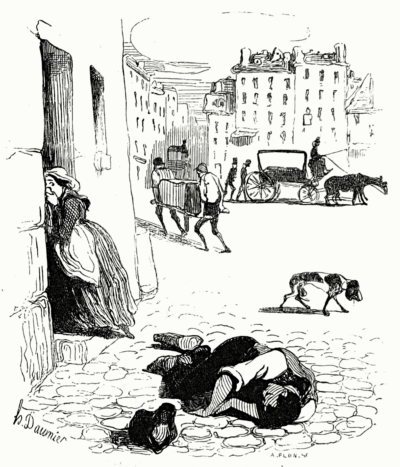 Cholera-Morbus -Honoré Daumier